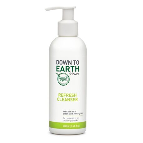 Down To Earth Refresh Cleanser for combination, oily or acne prone skin 200ml 01