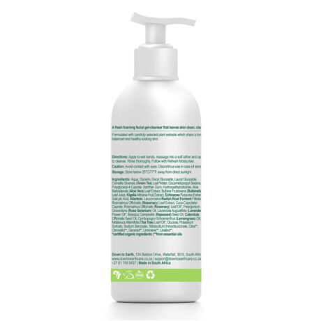 Down To Earth Refresh Cleanser for combination, oily or acne prone skin 200ml 02