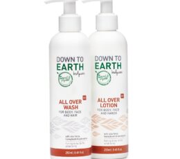 Down To Earth ALL OVER BODYCARE PACK 250ml 01WEB23rg