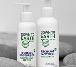 Down To Earth Men's Recharge Moisturiser and Aftershave and Gac12WEB