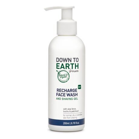Down To Earth Recharge Face Wash and Healing Gel 200ml 01