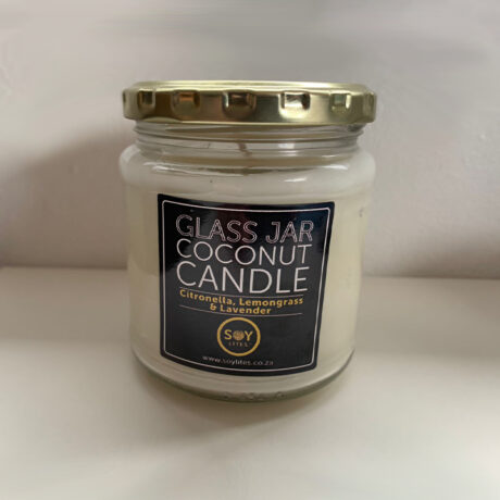 SoyLites Coconut Candle with Citronella, Lemongrass and Lavendar