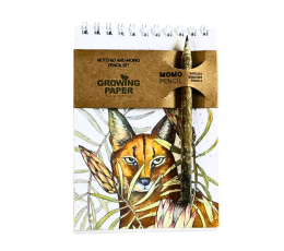 Growing Paper Seeded Notepad -Caracal & Sugarbush